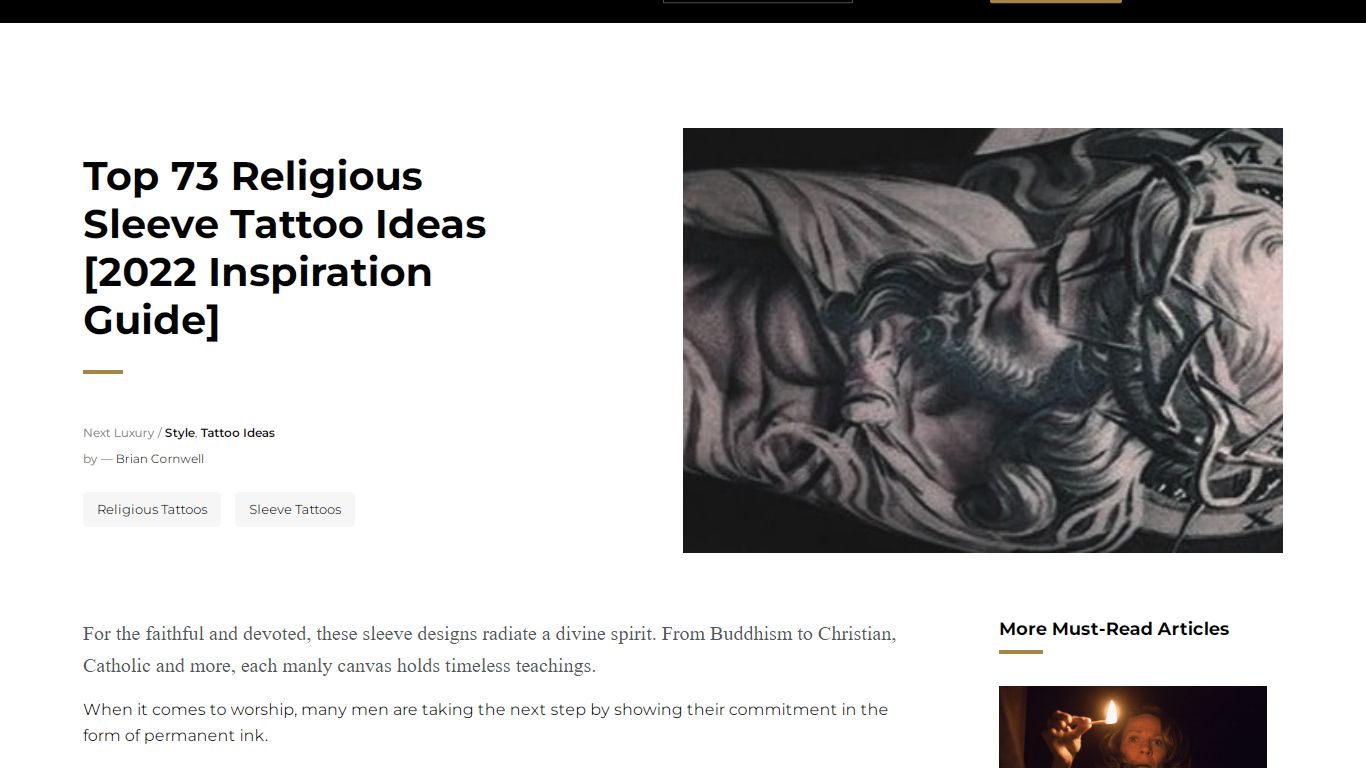 Top 73 Religious Sleeve Tattoo Ideas [2021 Inspiration Guide] - Next Luxury